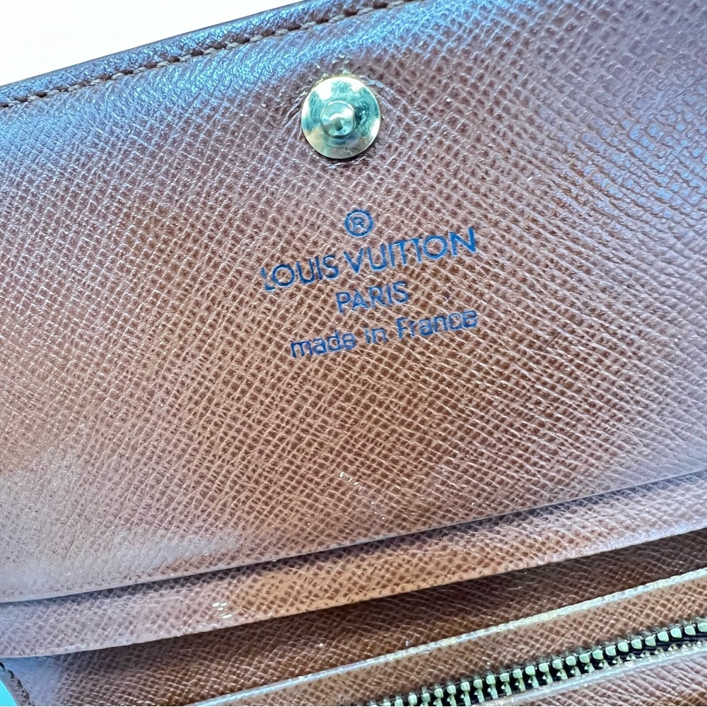 LOUIS VUITTON Monogram Trésor Wallet Made in France Vintage 2001, Authentic - Picture 7 of 17